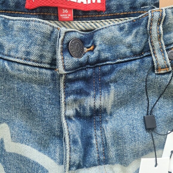 NWT ICE CREAM Running Dog Men's Jeans In Sorbet - Picture 4 of 7